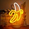 Banana Neon Sign Light, Banana LED Light with Base for Table Decor LED Lamp USB/Battery Powered Fruit Neon Art Sign for Man Cave Birthday Party Wedding Cafe Bar